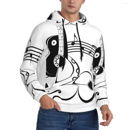 Men's Hoodies Sudaderas Trends Men Hoodie Casual Streetwear Hip Hop Sweatshirt Autumn Harajuku Guitars And Violin