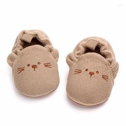 First Walkers Toddler Girl Knitted Shoes Snow Boots Rubber Sole Baby Autumn Winter Cotton Warm Soft Plush Prewalker