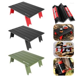 Camp Furniture Portable Camping Mini Foldable Table Outdoor Picnic Barbecue Tours Tableware Ultra Light Folding Travel Computer Bed Desk