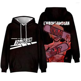 Men's Hoodies Chainsaw Man Pochita 3D Print Sweatshirts Manga Cartoon Graphic Streetwear Long Sleeve Gothic Mens Pullovers