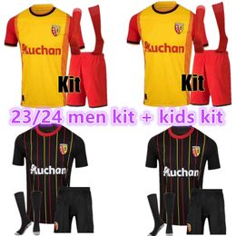 23 24 Maillot RC LeNs Soccer Jerseys Kid Kit sainte Football Shirts De Foot Home Away Training 2023 2024 Fans Version SOTOCA OPENDA MEDINA FOFANA men Enfants Kit