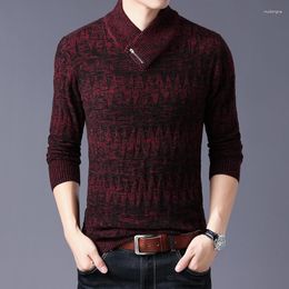 Men's Sweaters Zipper Sweater High Quality Fashion Mandarin Collar Jumper Male Korean Slim Knitwear Long Sleeve Casual Pullovers