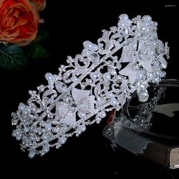 Bandanas Tiara Bride Headband Wedding Rhinestones Bridal Tiaras Crowns Women Birthday Hair Accessory Crystal Headpiece