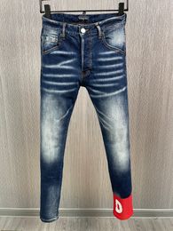 DSQ PHANTOM TURTLE Jeans Men Jeans Mens Luxury Designer Jeans Skinny Ripped Cool Guy Causal Hole Denim Fashion Brand Fit Jean Man Washed Pant 60822