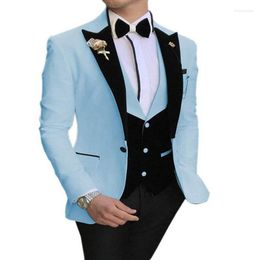Men's Suits Suit Business Slim Groom Tuxedo Three-piece Wedding PROM Plus Size For Men(jacket Vest Pants)