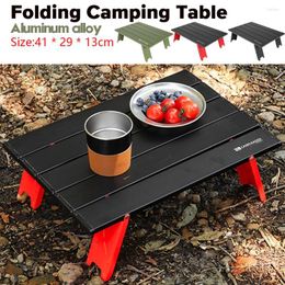 Camp Furniture Mini Folding Camping Table Portable Lightweight Picnic Aluminum Alloy Strong Load-bearing For Outdoor Barbecue