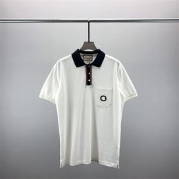 2 mens polos t shirt fashion embroidery short sleeves tops turndown collar tee casual polo shirts M-3XL#154