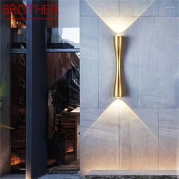 Wall Lamp BROTHER Modern LED Lamps Fixture Gold Decorative Sconces Light For Home Bedroom Corridor