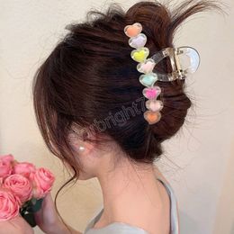 Candy Color love Hair Claw Girls Summer Summer Ponytail Hairpin Hair Clip Women Fashion Hair Accessories