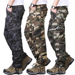Calças masculinas primavera carga casual multi bolsos militar tático masculino outono calças retas pantalones tacticos para hombre