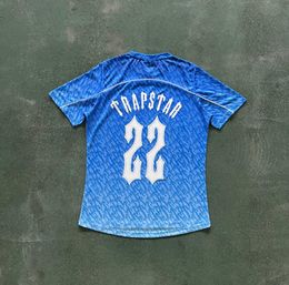Trapstar Designer T shirt football Black Lime Mens high version sportswear RAPSAR summer short Design of motion 74ess
