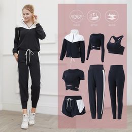 Women's Tracksuits Fashion Yoga Set for Women 2/3/4/5/7PCS Workout Running and walking Clothes For Women big size XXXL 230721