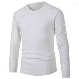 Men's Sweaters Autumn And Winter Sweater Round Neck Long Sleeve Knitting Pullovers Rollneck Solid Colour Male Elastic Bottoming Shirt