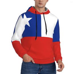 Men's Hoodies Sudaderas Trends Men Hoodie Casual Streetwear Hip Hop Sweatshirt Autumn Harajuku Flag Of Chile