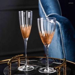 Wine Glasses High-end Glass Cup Phnom Penh Crystal Champagne Goblet Cups Drinking Wedding Bar El Party Home Drinkware