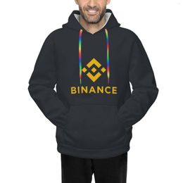 Men's Hoodies Binance Coin Crypto Miners Men Hoodie Daily Casual Polyester Lightweight Gym Athletic Hooded Sweatshirt Pullover With Pocket