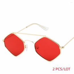 Sunglasses Polygonal Women Driving Sun Glasses Men Clear Color Summer Accessories