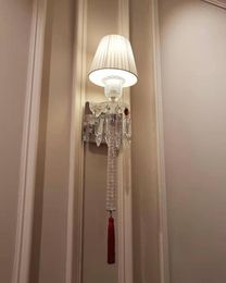 Wall Lamp Modern LED Lighting Cristal Lustre Crystal Indoor Bedroom Living Room Sconce