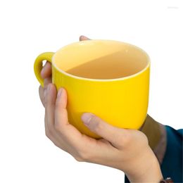 Cups Saucers 680ml Breakfast Milk Mug Eco-Friendly Ceramics Drinking Tool For Home Office Water Coffee Cup Couples Men Women Drinkware J495