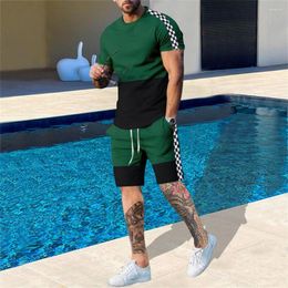 Men's Tracksuits Hawaiian T-shirt Casual Suit Summer Short Sleeve Shorts A Set Of Street Wear Beach Pants With Top Simple For Male