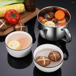 Bowls Oil Strainer Pot Wide Application Long Lasting Philtre Double-mouth Design Grease Separation Kettle For Home