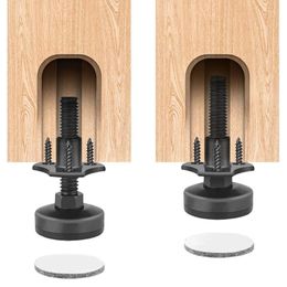 Bath Accessory Set T-Nut Leveler Adjustable Height Cupboard Cabinet Legs For Kitchen Bathroom