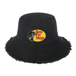 Summer Bass Bucket Hat Woman Man Outdoor Sports Sun Beach Fisherman Cap Unisex Casual Daily Panama Hat Grils Visor Sun Hat