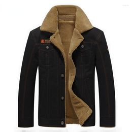 Men's Jackets 2023 Sueded Cotton Jacket Winter Military Bomber Jaqueta Masculina Fashion Denim