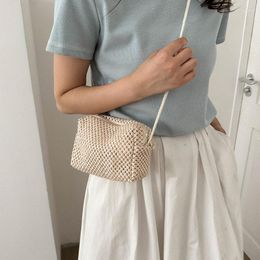 Evening Bags Mini Straw Bag Vintage Women's Crossbody Female Shopping Woven Shoulder Handbag Messenger Purses Beach