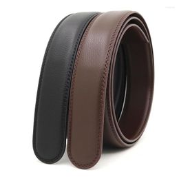 Belts No Buckle Mens Body 3.1cm Wide Genuine Leather High Quality Cowhide 110-130cm Men Automatic Belt Repair Accessories