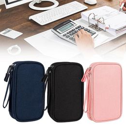 Storage Bags Travel Organizer Dustproof Power Supply Hard Drive Case Bank Data Cable Pouch Portable Waterproof Double