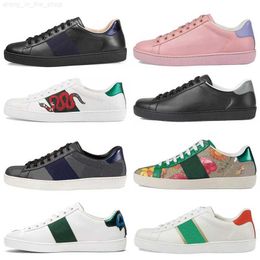 Casual Dress Shoes Italy Ace Bee Snake Leather Embroidered Sneakers Men Tiger Chaussures Interlocking White Shoe Walking Sports Designer Trainers 8vqb