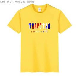 Mens Womens Designers t Shirts Fashion Man Shirt Trapstar Top Quality Women Tees Short Sleeve Luxe Tshirts Xs-2xl 11 trapstar 4SSZ