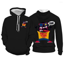 Men's Hoodies Graffiti Pattern Hoodie Sweatshirt Fashion Hip Hop Hooded Casual Jumper Autumn Boys Girls Black 400G Streetwear Top