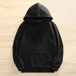 Men's Hoodies The Fall Long-Sleeved Hoodie Loose Casual Solid Color Round Collar Pullover Military Training Uniforms