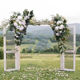 Decorative Flowers Artificial Wedding Arch Set Peony Flower Swag Handmade Decorations