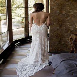 Modest Sheer Neck Applique Lace Wedding Dresses 2021 Pearls Beaded Elegant Illusion Back Jewel Ivory Illusion Country Mermaid Brid270j