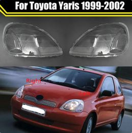 Car Headlamp Shade For Toyota Yaris 1999-2002 Transparent Headlight Glass Head Lamp Case Shell Lampshade Lens Cover