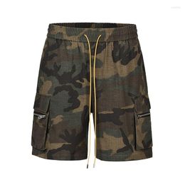 Men's Shorts 2023SS Camouflage Drawstring High Quality Hip Hop Streetwear Sweat Pants Unisex Summer