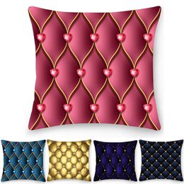 Pillow Case 1pc Geometric Print Pillowcase Double Side Polyester Home Decor Cover Car Sofa Cushion Decoration 230724