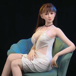 A Sex Doll Toys for Men Women Massager Masturbator Vaginal Automatic Sucking Adult Full Silicone Solid Mens Jelly Breast Hair Transplant Non Inflatable Voice with S