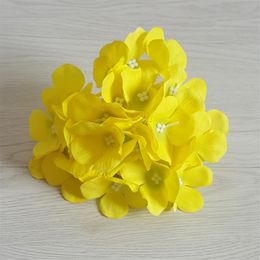 13Colors Artificial Hydrangea Decorative Silk Flower Head For DIY Wedding Wall Arch Background Scenery Decoration Accessory Props 301v