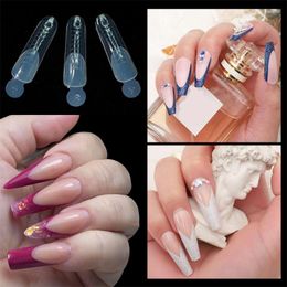 False Nails NCUBE 48pcs Dual Nail Forms Silicone French Forma Sticker Acrylic Aquarium Tips Reusable Extension Moulds Manicure Tools