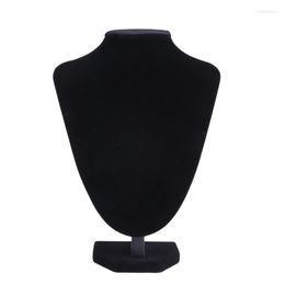 Jewelry Pouches 25 18cm Velvet Necklace Pendant Neck Model Props Display Stand Holder Drop Ship