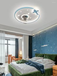 Ceiling Lights Modern Fan Lamp Children's Room Bedroom Aircraft Household Integrated Electric Chandelier