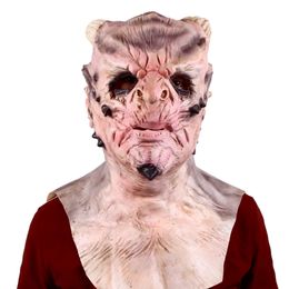 Halloween Demon Evil Face Cover Mask Creepy Adult Zombie Monster Vampire Horror Ghost Mask Latex Costume Party Full Head Mask