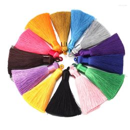 Charms 5pcs/Lots Hanging HeadTassel Polyester Silk Brush Pendant Earring Charm Satin Tassel DIY Jewellery Making Findings Handmade Craft