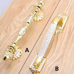 128mm europen modern fashion deluxe furniture handles golden drawer cabinet pulls knobs 5 white dresser door handle198M