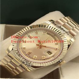 8 Mens watches 41 mm 218238 118238 118208 118235 Date President 18k Yellow Gold Diamond Dial Asian 2813 Automatic Movement Mens222j