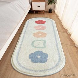 Carpets Fluffy Soft Bedroom Carpet Cute Children's Bedside Rug Kids Room Non-Slip Baby Playmats Long Living Room Mats R230725